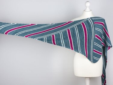 Knitting Pattern Shawl Drifting Lines