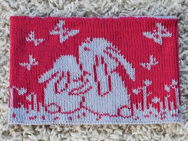 Double Knitting Pattern Cowl "Cuddly Bunnies"