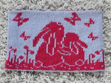 Double Knitting Pattern Cowl "Cuddly Bunnies"