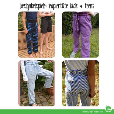 Papiertüte: Paperbag-Hose kids & teens • Gr. 122 – 176 • lässige Hose für Mädchen, Nähanfänger, Teenies - Bild 5