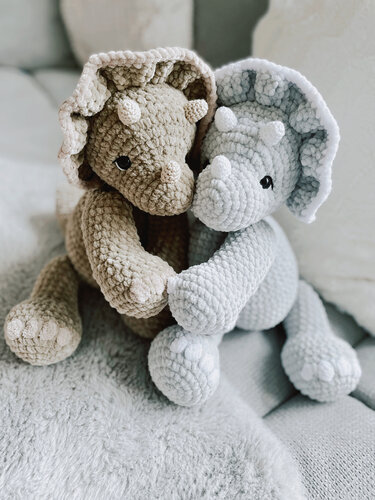 Häkel - Anleitung/Pattern Triceratops Theo & Jule *Amigurumi* deu./engl. - Häkeln
