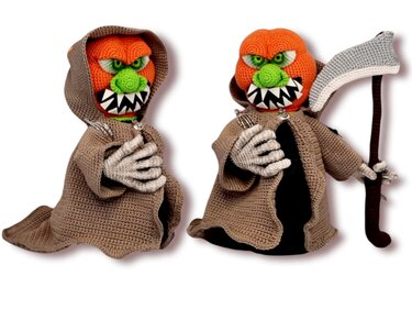 Häkelanleitung "Sir Kürbiskopf"