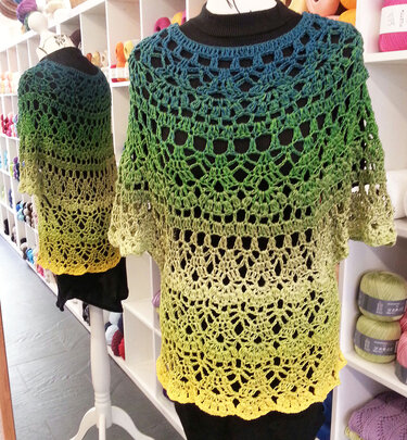 Häkelanleitung Shirt Gr. 38 bis 52