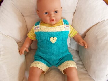 Baby-Sommerhose - wächst mit ab Größe 62 - Strickanleitung