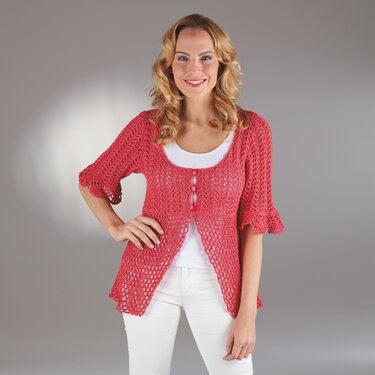 Strickanleitung Damenjacke "Seidenglanz" 754280 - Stricken