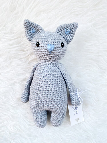 Häkelanleitung Gehopse Kuscheltier oder Spieluhr Katze Kimba