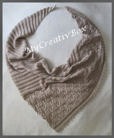 Tuch "Alabaster" gestrickt - Stricken