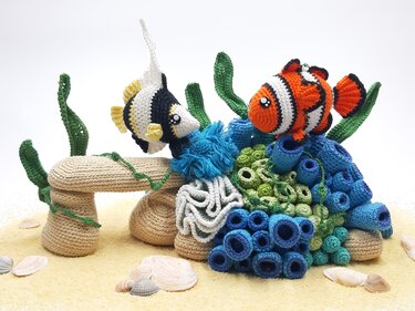 Underwater world with Claude and Wael - Crochetpattern