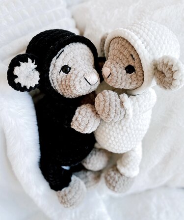 Häkelanleitung Pattern Schaf Emma *Amigurumi* Sprache: Deutsch,Engl