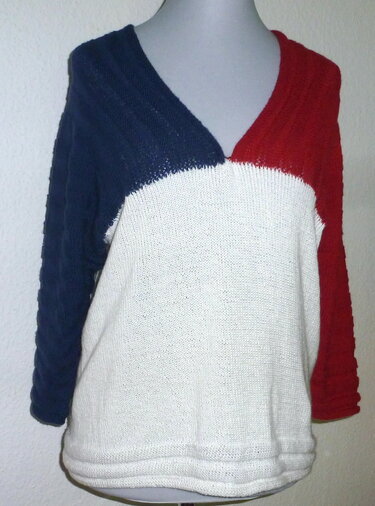 Tricolli - 3-Farben-Pulli mit V-Ausschnitt - Stricken