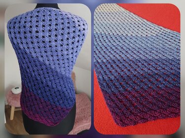 asymmetrisches Tuch Bonnie häkeln