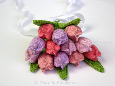 Immer frische Tulpen - Strickanleitung