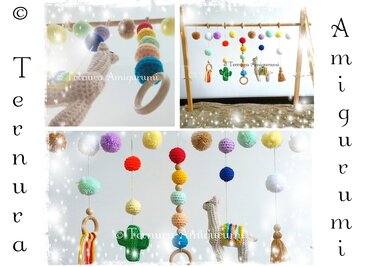 Crochet Pattern baby gym Ternura Amigurumi