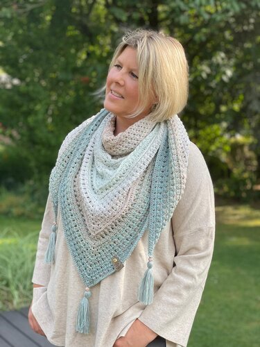 Häkelanleitung Dreieckstuch/Loop/Mütze Ajana