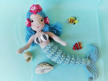 Häkelanleitung Meerjungfrau Marina
