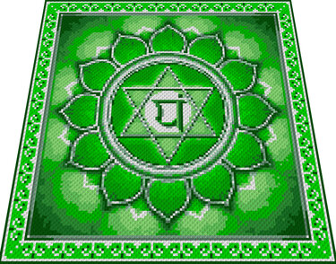 ANAHATA - HEART CHAKRA - pattern for c2c crochet blanket