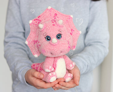 Crochet pattern Triceratops babies