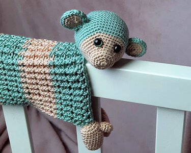 Häkelanleitung für Schmusetuch Kletteräffchen