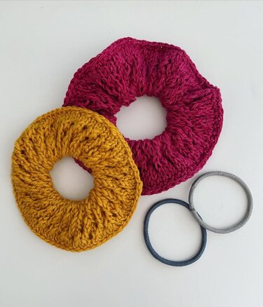 Haarband "Summer Scrunchie" Strickanleitung