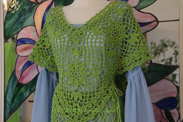 Häkel Anleitung Poncho Star Flower