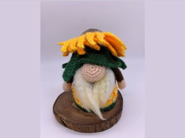 Pattern Autumn Gnome Sunflowers - Crochet