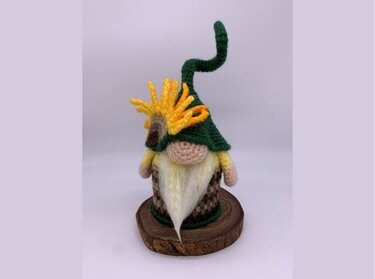 Pattern Autumn Gnome Sunflowers II - Crochet