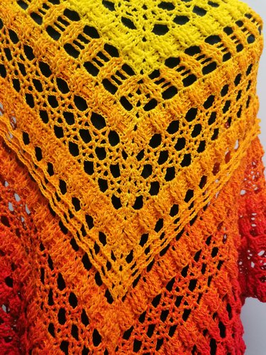 Dreieckstuch „Chayenne BE“ – Häkelanleitung