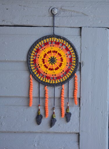 Traumfänger "Septembertag" - Häkeln