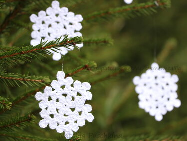 Schneeflocken - PDF Häkelanleitung  + VIDEO für Anfänger
