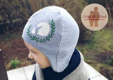 E-Book Mupi-Cap with flaps size 36/37-60/61 cm - Sewing