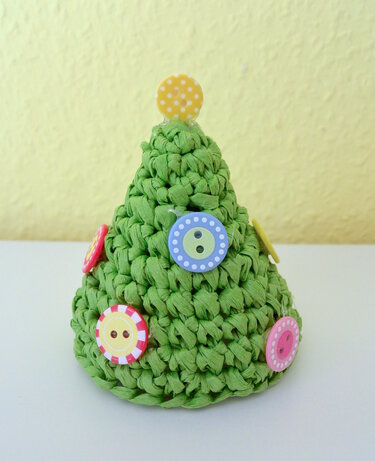 E-Book "Tannenbaum - Teelicht" aus Bastband - Häkeln