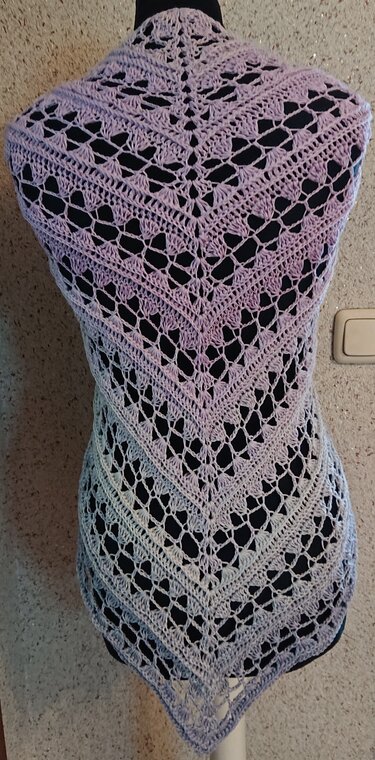 Tuch Livia häkeln Dreieckstuch