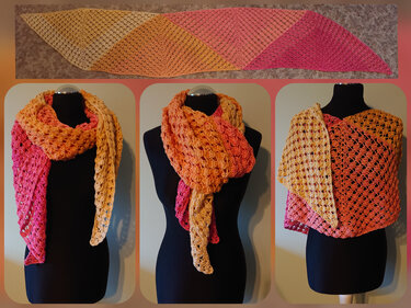 Schal Wanda häkeln Stola