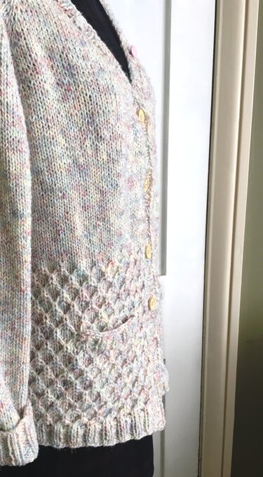 Honeybee Raglan Everyday Classic Boyfriend Cardigan Knitting PDF Pattern