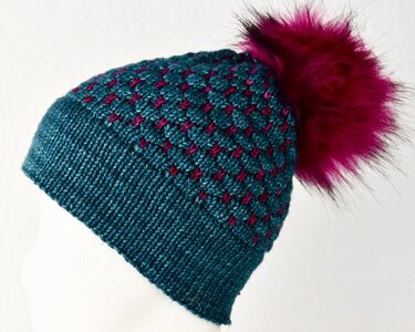 Der Bobbler, eine zweifarbige Mütze mit doppeltem Bündchen - Knitting