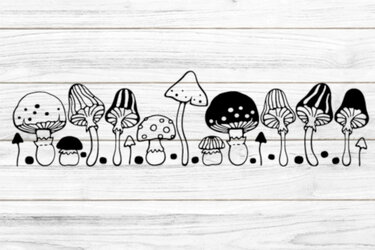 Pilze Plotterdatei SVG DXF FCM