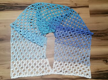 Scarf/Stole “Rabyana BE” – Crochet pattern