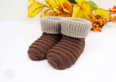 Baby- & Kindersocken "Artur" (Gr. 50-116, veränderbar) - Häkeln