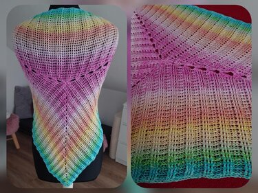 Tuch Florentina häkeln Dreieckstuch