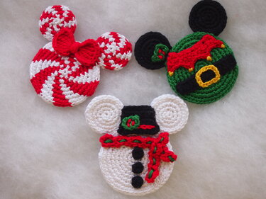 Christmas Elf, Snowman and Christmas Candy - Crochet