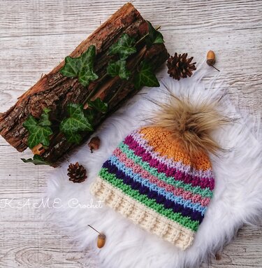 Don't Waste It Beanie - Crochet