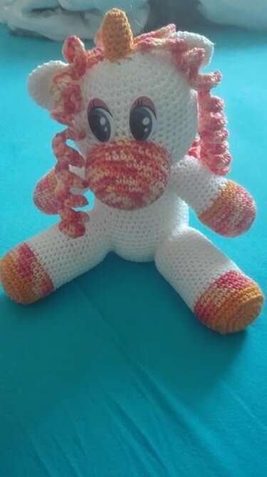 Großes Einhorn - Häkeln