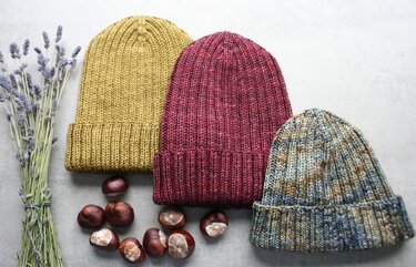 Mütze "Bamberg" stricken PDF Anleitung in 5 Größen KU 40 - 60 cm