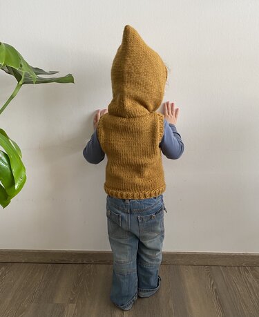 Anleitung Sam's Weekend Slipover - Kapuzenpullunder für Kinder Gr.92-140 - Stricken