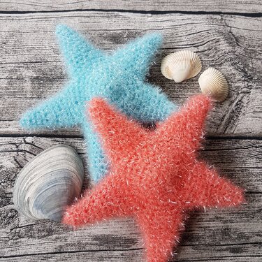 Häkelanleitung Stern / Seestern - als Spülschwamm oder Deko