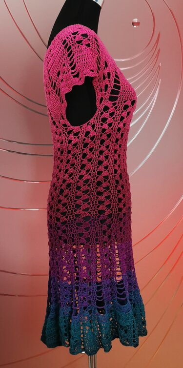 Tunika/Kleid Berry dream, Häkelanleitung