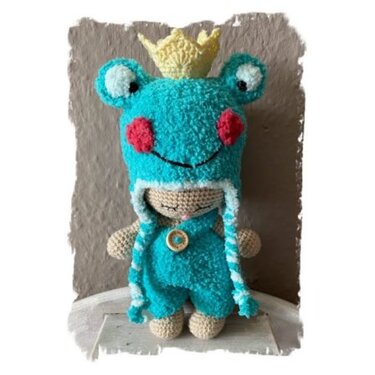 Pattern Nappy-Gang: Baby doll Frog Olivia - Crochet