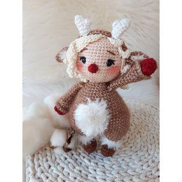 Häkelanleitung Rentiermädchen Enya / Amigurumi / Tiere häkeln