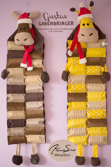 Adventskalender "Gustav Gabenbringer" (Nähanleitung und Schnittmuster)