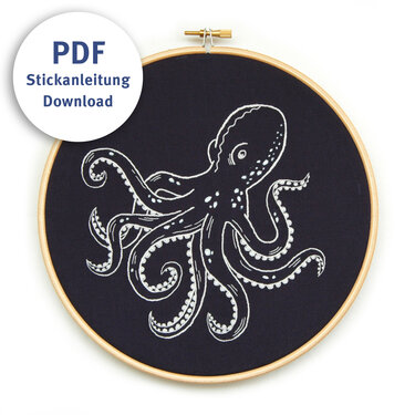 Stickanleitung Oktopus - Sticken